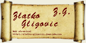 Zlatko Gligović vizit kartica